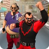 bearded man 2. Fight the gang of razor! Bearded man hero 3D