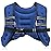 ZELUS Weighted Vest, 6lb/8lb/12lb/16lb/20lb/25lb/30lb Weight Vest with Reflective Stripe for Workout, Strength Training, Running, Fitness, Muscle Building, Weight Loss, Weightlifting, Blue(8 lb)