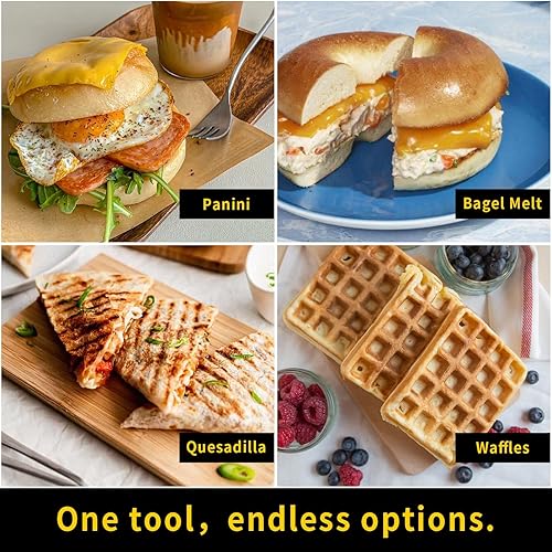 Miniatura 5 de Sandwichera para microondas, carcasa de goma de silicona resistente al calor, tecnología HeatWave avanzada, platos antiadherentes, fácil de limpiar,