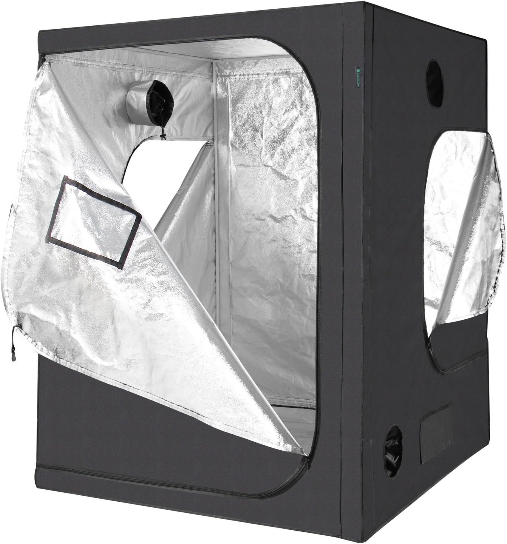 IDAODAN 5'x5' Indoor Grow Tents, 60"x60"x79" 600D Mylar Hydroponic Indoor Growing Tent for Plant - Ultra Strong