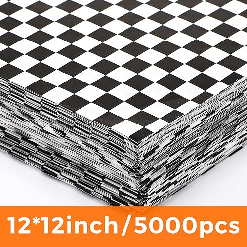 Miniatura 3 de Sieral 5000 hojas de papel encerado de 12 x 12 pulgadas, papel encerado a granel, papel pergamino desechable, resistente a la grasa, para envoltura
