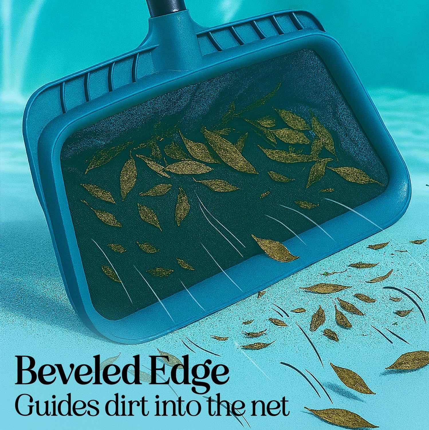 Pool Skimmer Net for Cleaning – Heavy Duty Deep Mesh Pool Net Skimmer - Fine Leaf Rake Net for Swimming Pools, Ponds - Strong Frame - Fits Standard Pool Poles (Net Only, No Pole) - Image 2