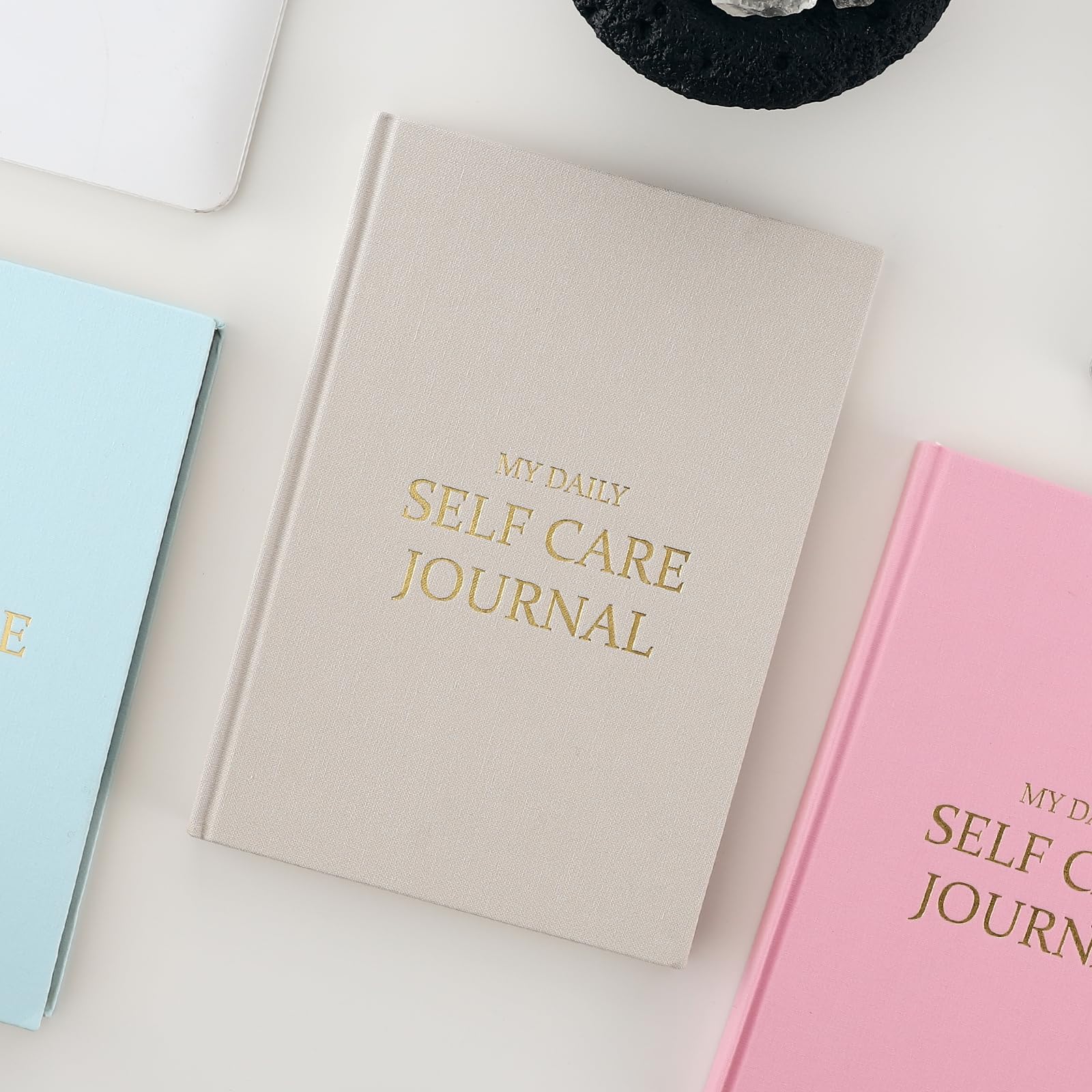 Mcdsuc Self Care Journal Daily Reflection Notebook,Gratitude Journal for Women &Men,Self Reflection Prompts, Personal Wellness Planner with100Gsm Premium Paper,8.26 X 5.7 inches,(Beige) - Image 2