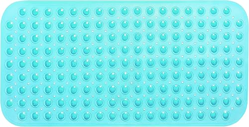 Miniatura 133 de Tapete grande antideslizante para bañera y ducha de 31 x 16 pulgadas (solo bañeras suaves/sin textura), seguro, limpio, lavable a máquina, agarre y