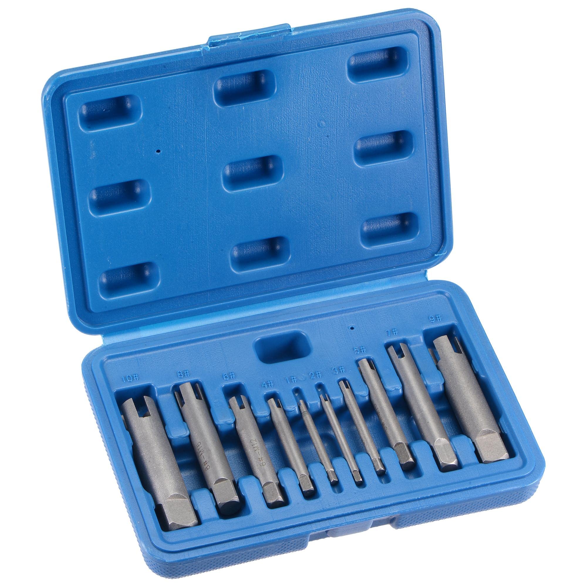 Extracteur de tarauds M4-M22 uxcell en acier au carbone pour atelier, 10 pièces