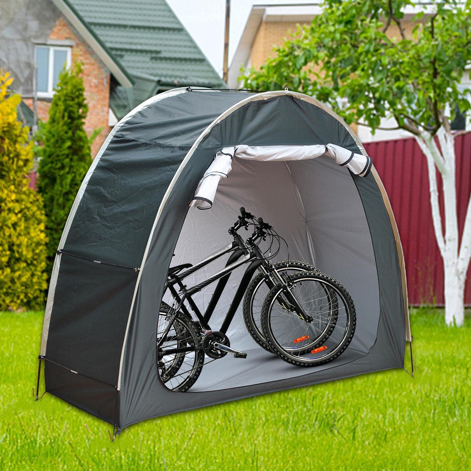 Amazon | 自転車テント 自転車カバー 自転車収納 バイク屋根 サイクル