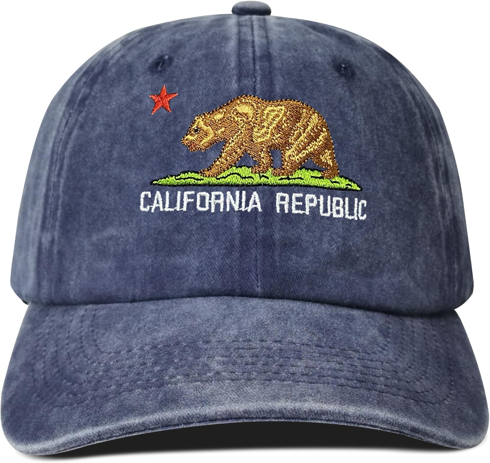 Hepandy Embroidered California Bear Hats