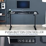 VIVO Electric 55 x 24 in Standing Desk, Memory Height Adjustment, Black Top Black Frame, DESK-E155TB