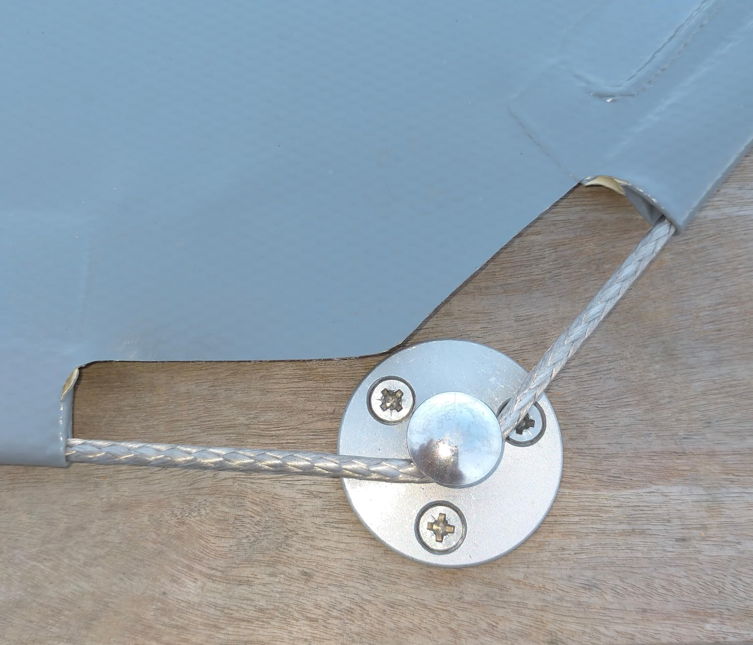 Piton Douille Rétractable + 3 Vis | pour Fixation bâche Couverture de Piscine sur Plage Bois | Alu/INOX | Lot de 20 pièces - POOLCO