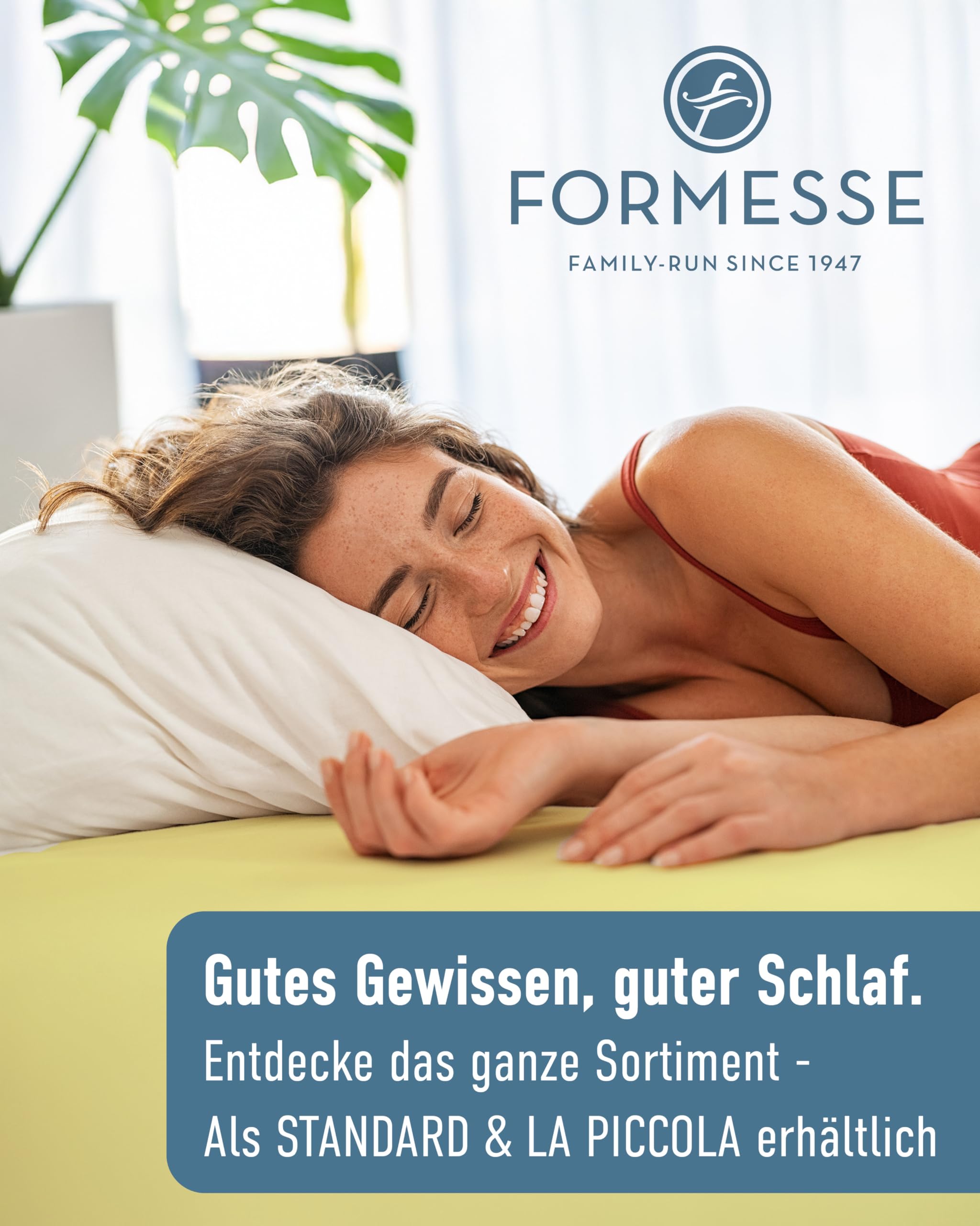 Formesse – Bella Gracia Alto Jersey Spannbettlaken Boxspringbett 90x190-100x220cm - bis 40cm Höhe - 97% Baumwoll-Kompaktgarn und 3% Elastan/Spannbetttuch aus Deutschland – Farbe Weiß