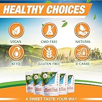 Vista 2 de Alulosa - Edulcorante multiusos de mezcla de frutas de monje - 10 veces dulzura de azúcar; porciones totales 1135; edulcorante sin calorías