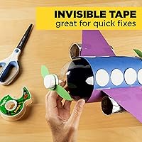 Vista 8 de Scotch Cinta mágica, invisible, reparación de tarjetas de Navidad y uso como suministros de envoltura de regalo para Navidad, 2 rollos de cinta