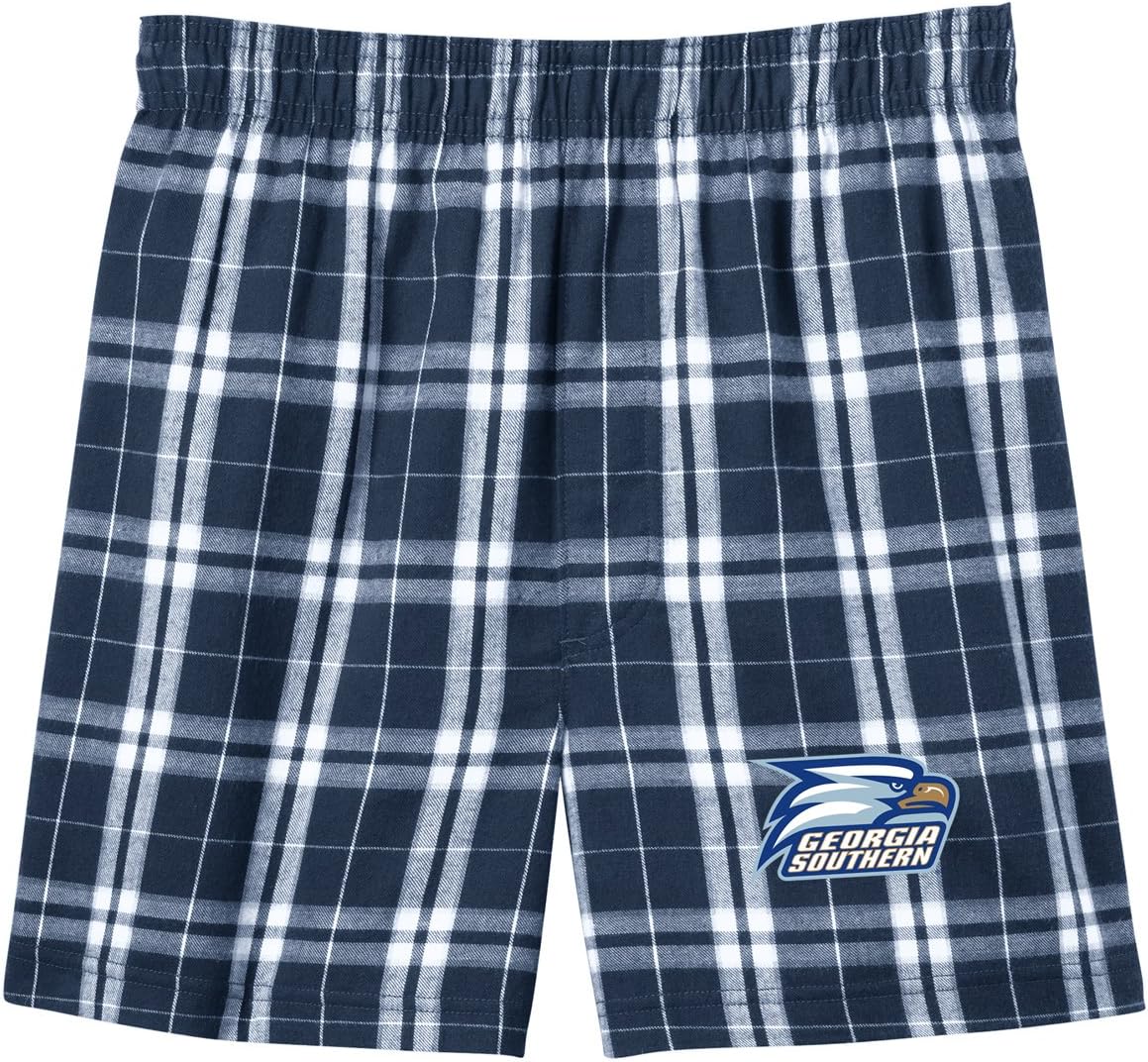 Broad Bay Georgia Southern BOXERS GS Eagles Logo Gift Boxers Womens Mens Shorts 1 Pair Navy Blue Size XXL