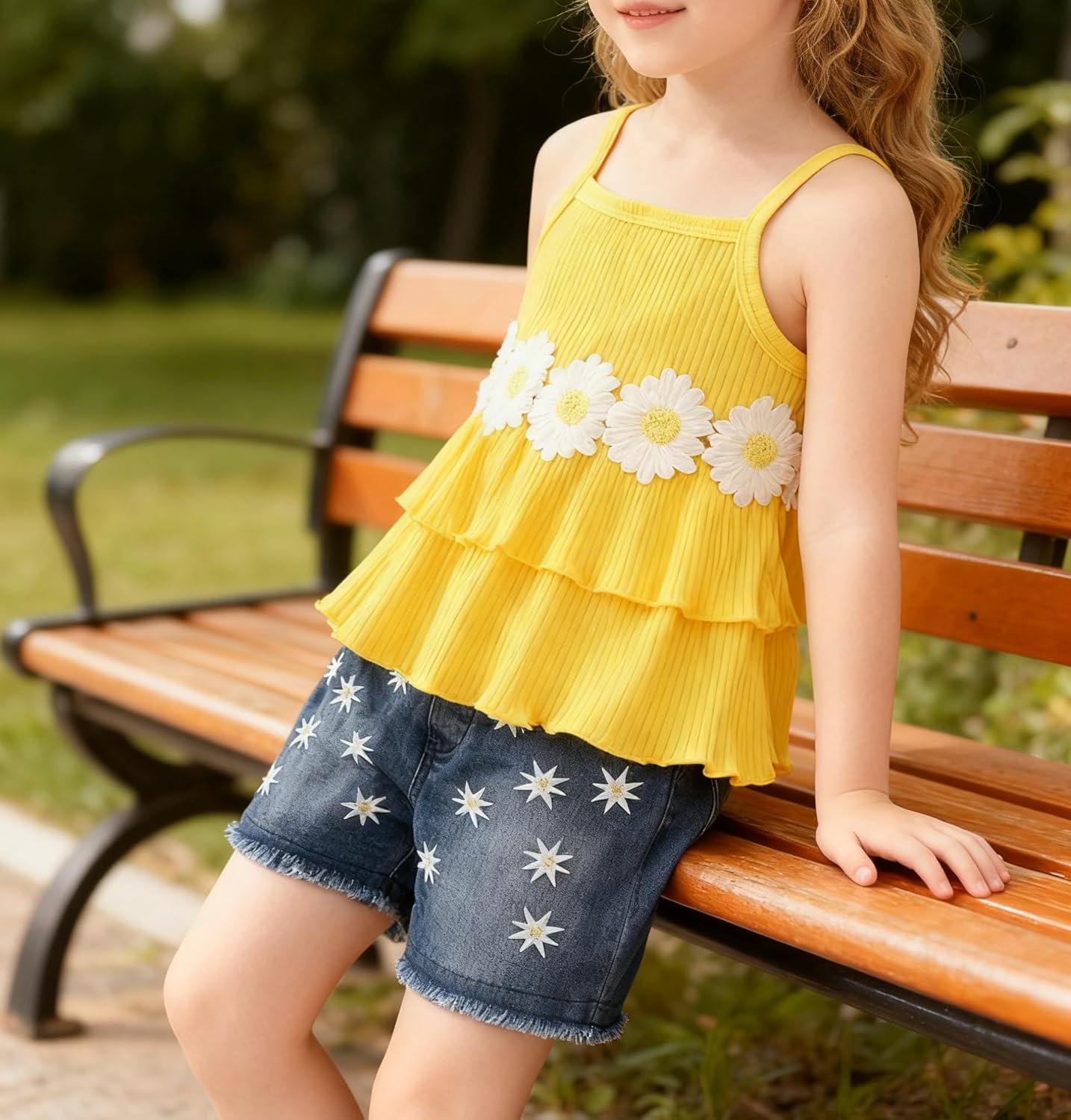 Toddler Baby Girls Clothes Summer Outfits Fruit Print Bow Camisole Top and Casual Shorts 2-piece Summer Clothing Set - Image 6