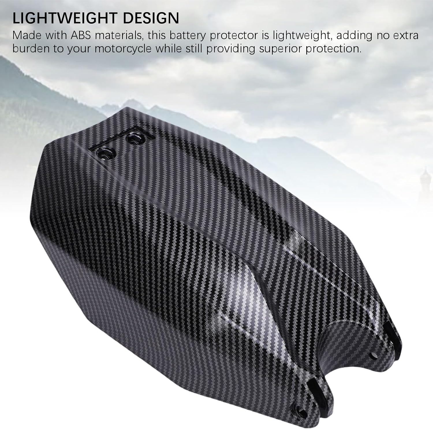 Keenso Surron Battery Cover, Battery Cover ABS Protector Carbon Fiber Pattern Hydro Dip Technology for Talaria Sting X3 MX3 MX4 MX5