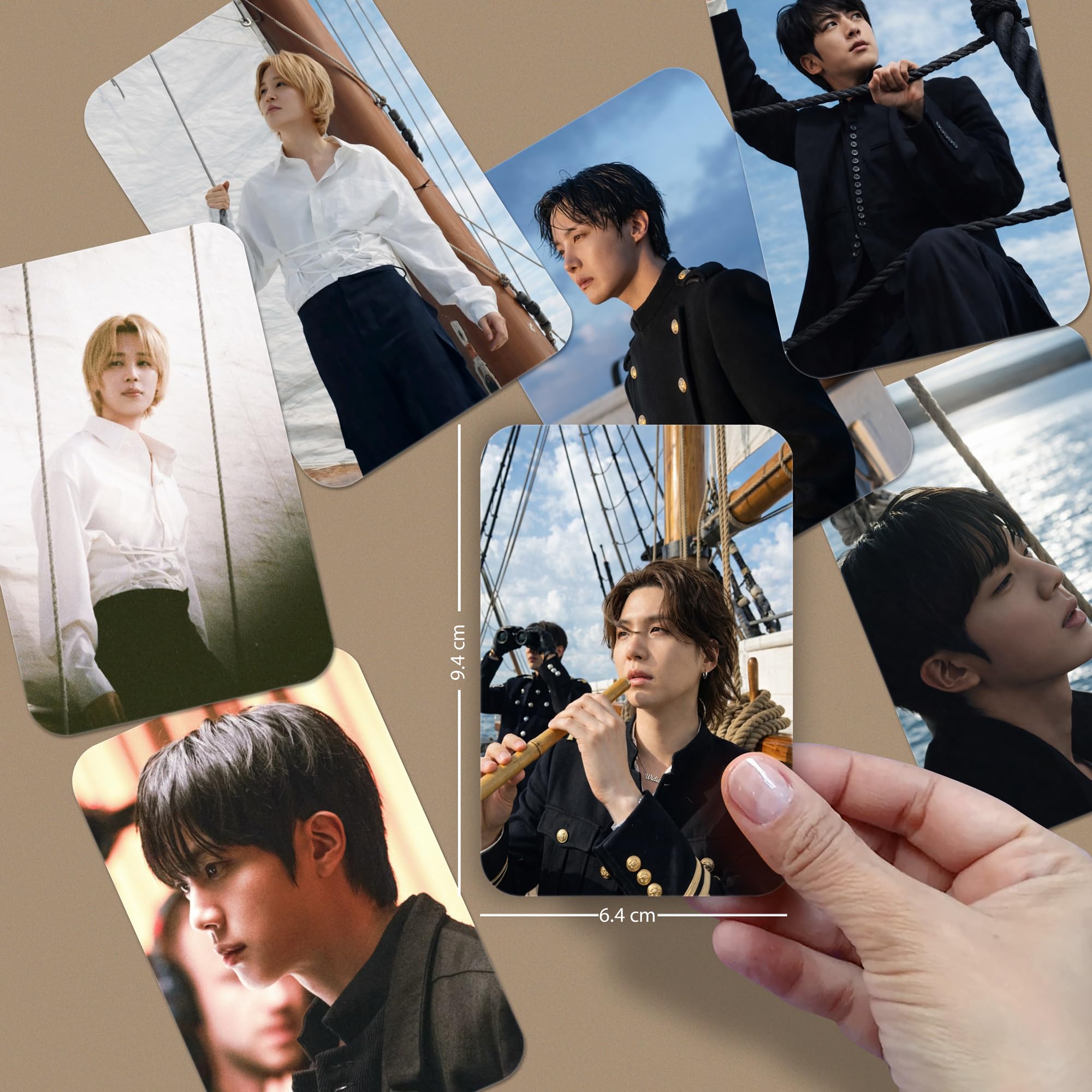 NS Trading B-T-S Swim Song Concept Double-Sided Printed Glossy Laminated Small Photocards (24+1 Freebie) 3