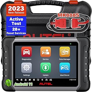 Autel Scanner MaxiCOM MK808S: 2023 Upgraded of MK808/MX808, Bi-Directional Control Scan Tool, 28+ Services, All System Diagnostics, FCA Auto Auth, Auto VIN, Work with MV105/MV108