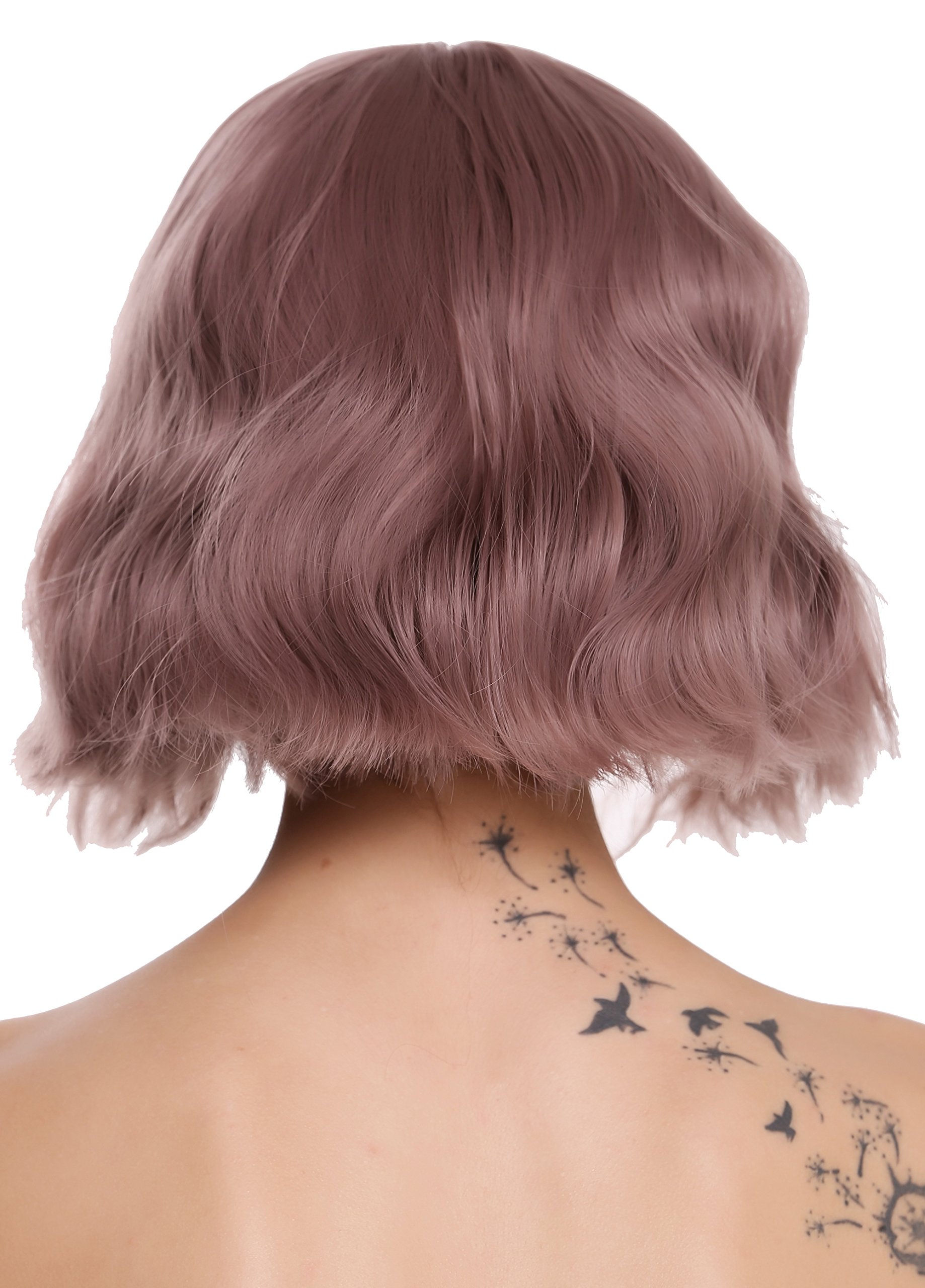 WIG ME UP - DL-052-612 Quality women's wig lady short fringe long-bob voluminous wild wavy waved pink rose faint rose - Image 2