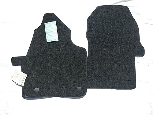 Lloyd Mats Compatible con Mercedes Benz Sprinter Van 2019-2025, 2 piezas, color gris o negro, alfombrillas delanteras de ajuste personalizado (negro)