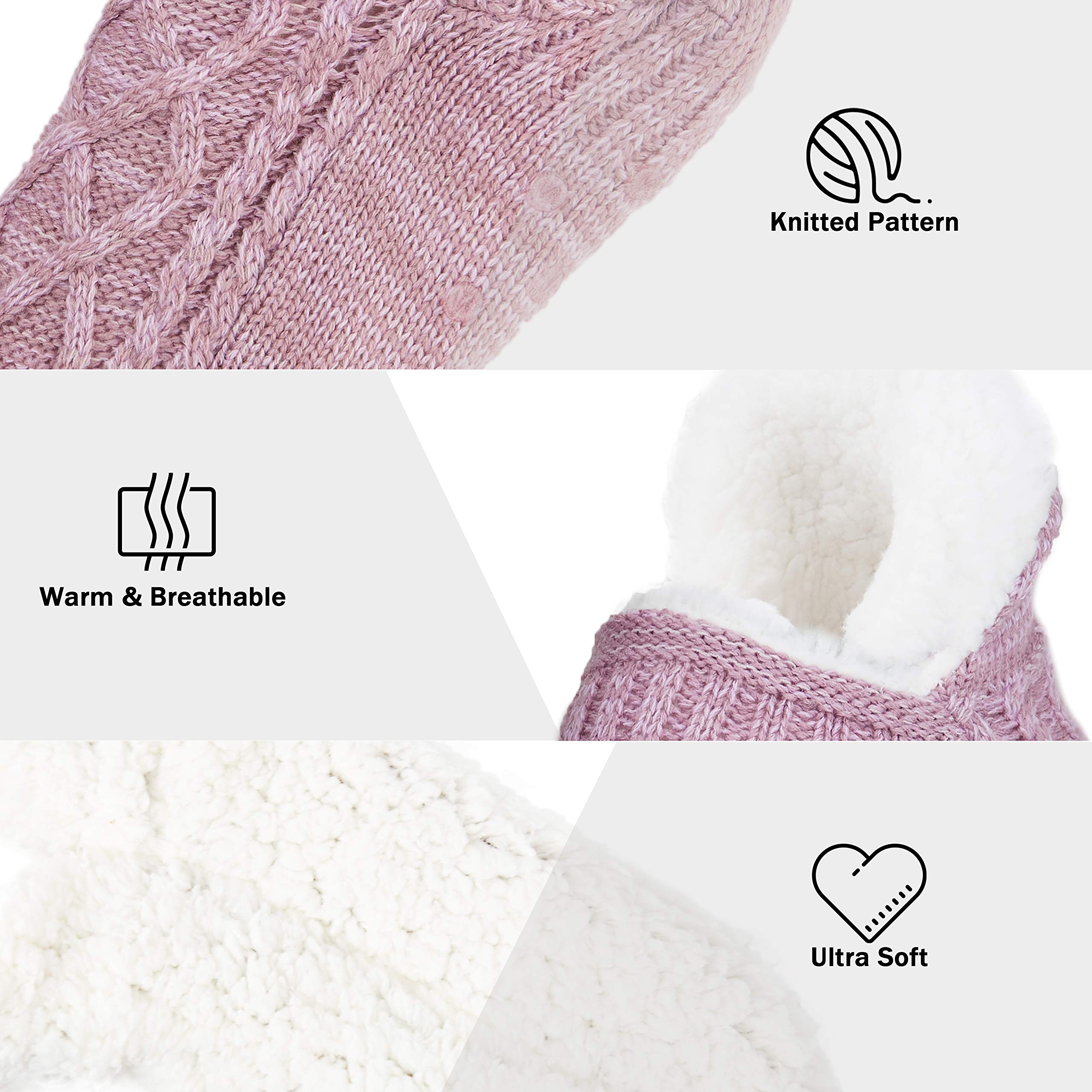 CityComfort Pantofola Calzini Donna Adolescenti, Caldo Calze Pile - Regalo Donna