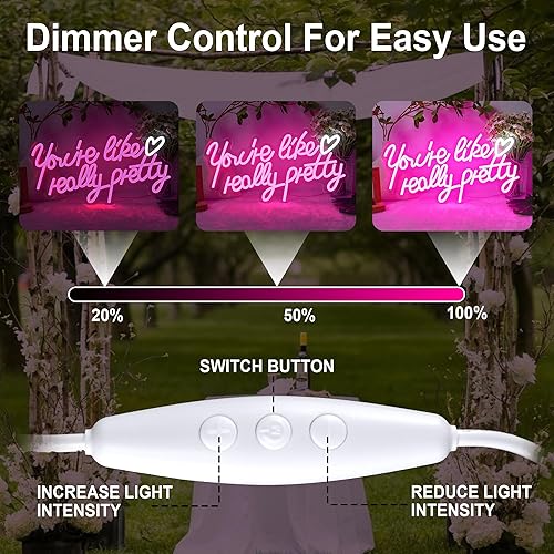 Miniatura 10 de Letreros de neón de amor, luces LED de neón rosa con carga por USBbatería para habitación de niñas, Día de la Madre, regalo de Navidad, cumpleaños,