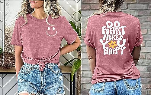 Miniatura 5 de Camisetas divertidas con texto en inglés Do What Makes You Happy Mental Health (Do What Makes You Happy Mental Health)