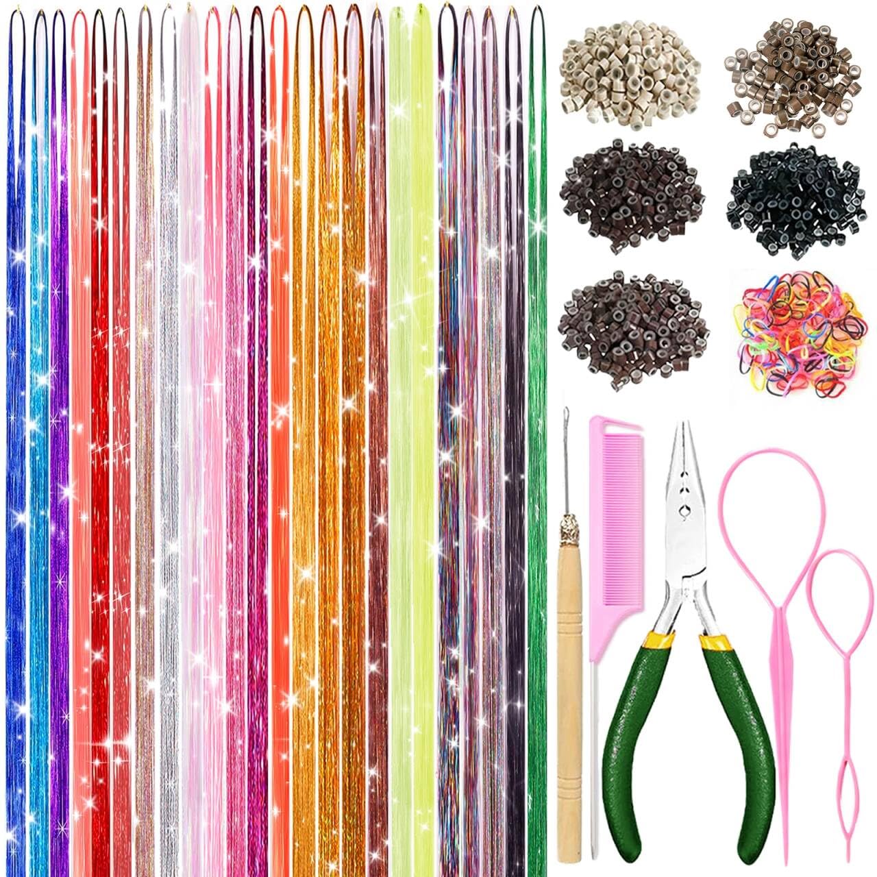 Fairy Hair Tinsel Kit - 18 Colors FREE SHIPPING -31