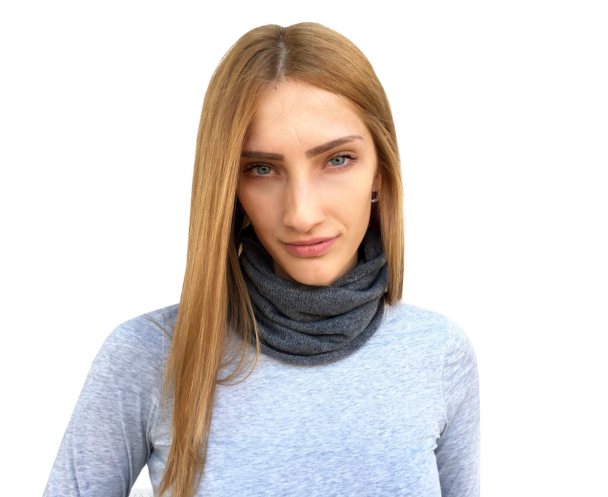 Scalda Collo Sciarpa Donna Cachemire Bianco