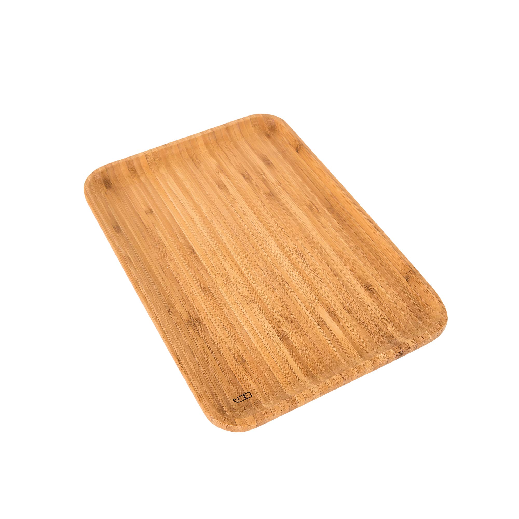 Point-Virgule Plateau de Service en Bambou decoratif, Plateau Repas, Grand, 35x24x1.9cm