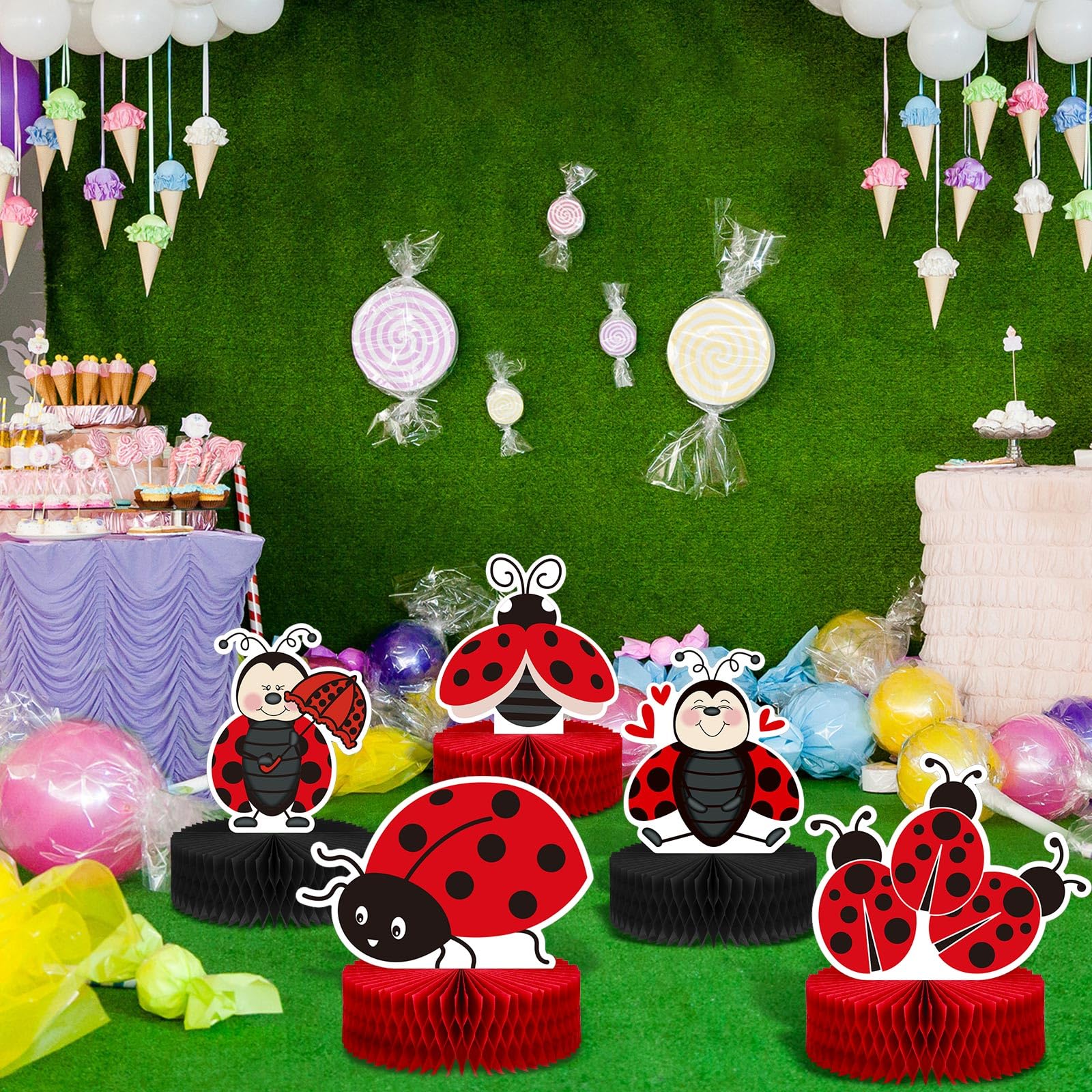 Ladybug Table Centerpiece Baby Shower 