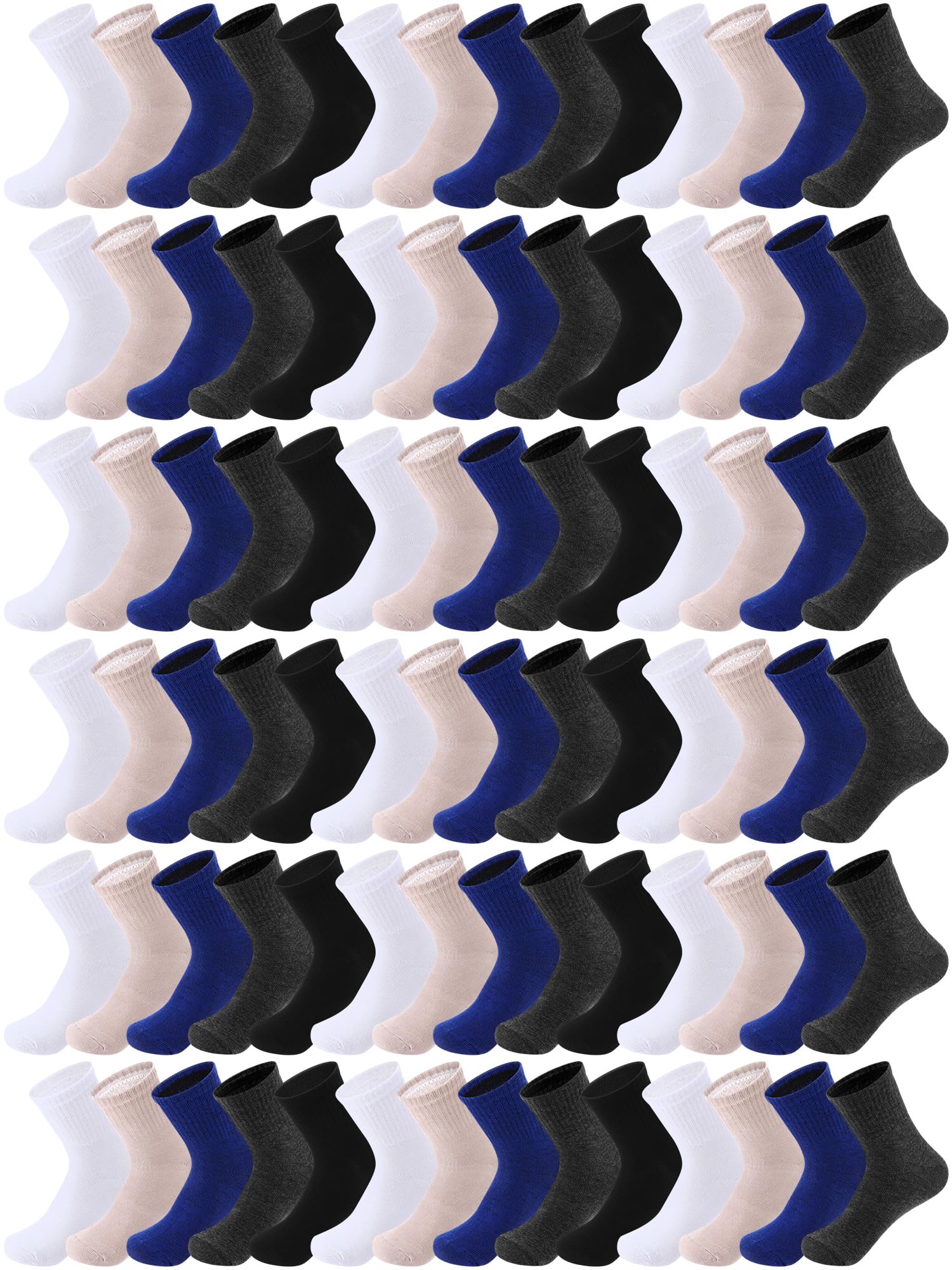 Tarpop 100 Pairs Mens Ankle Socks