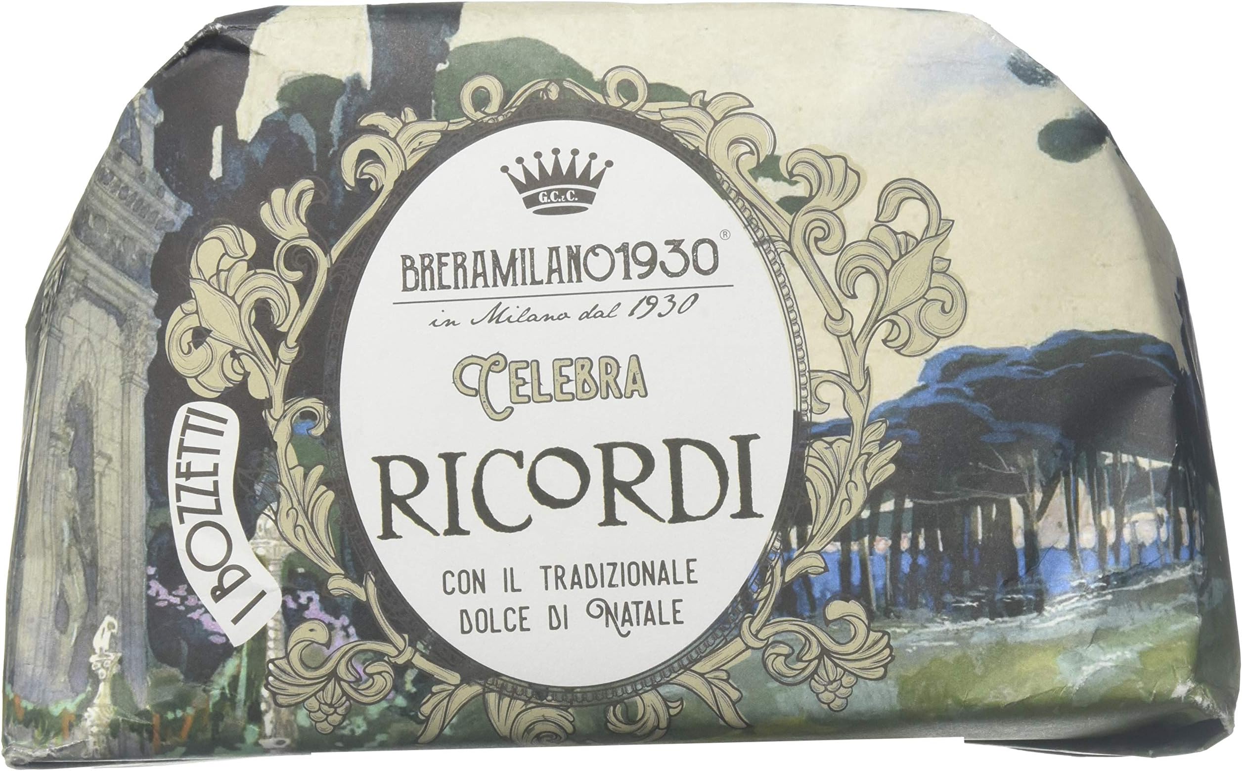 BreraMilano Panettone Classico Italian Christmas Cake by G. Cova & Co. (Limoncello Panettone 1Kg)