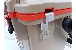 CodyCo Aluminum Security Lock Bracket for Pelican Elite Cooler Ice Chest