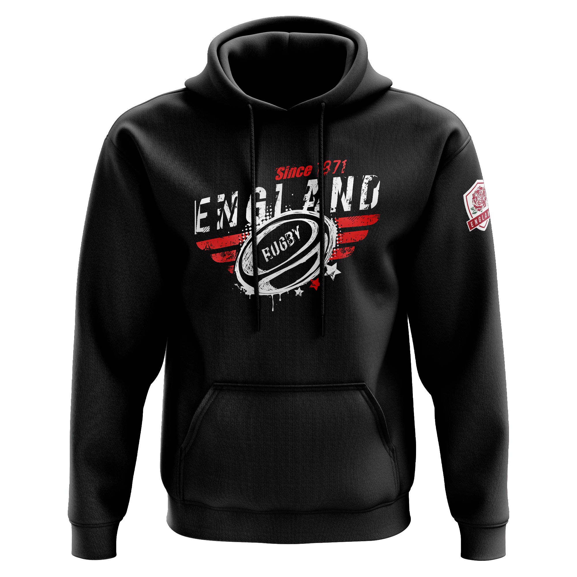 Felpa con cappuccio da uomo England Rugby Since 1871 – tifoso di rugby inglese Rugga Gifts for him – St Georges Day Eng Sports Fan