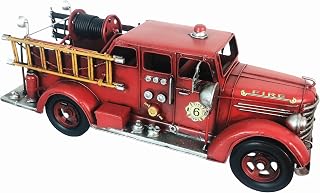 Truck Model Retro Fire Diecast Metal Miniature