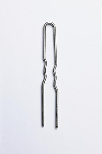 Miniatura 6 de Juego de 12 horquillas de acero inoxidable arrugadas resistentes y sin enganches hechas a mano (1 58 pulgadas)