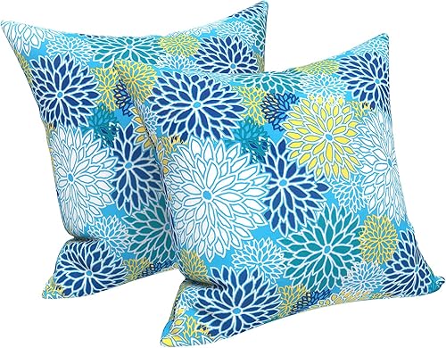 Miniatura 114 de LVTXIII - Juego de fundas para cojines de sofá, patio o sillón de exteriores, cuadradas y decorativas, 2 unidades de 16" x 16", sin relleno