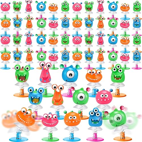 Deekin Juguetes de animales de ojo grande, lanzadores de primavera, juguetes de salto, recuerdos de fiesta para niños y niñas, premios de aula,