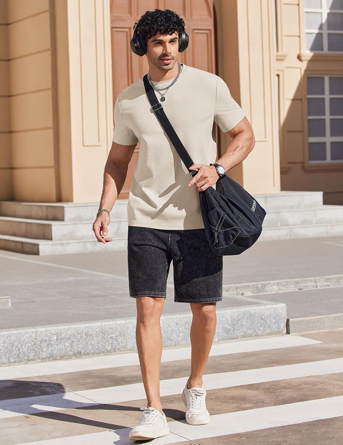 COOFANDY Mens T Shirts Short Sleeve Heavyweight Tshirt Casual Crew Neck Tee Shirts for Men - Image 5