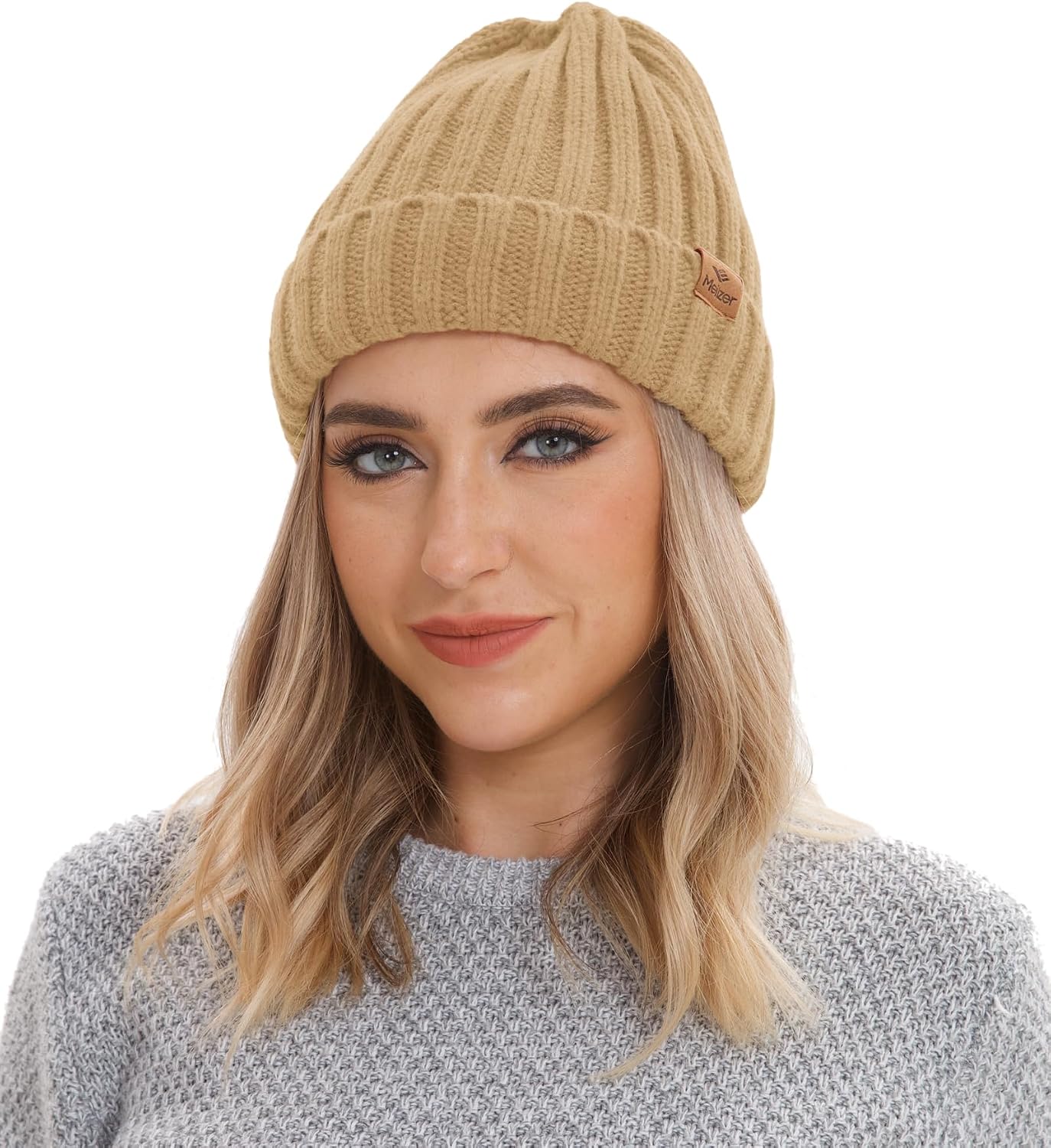 Winter Beanie Hat for Men and Women, Warm Double-Layered Knit Beanie in Multiple Colors to Go with Everything