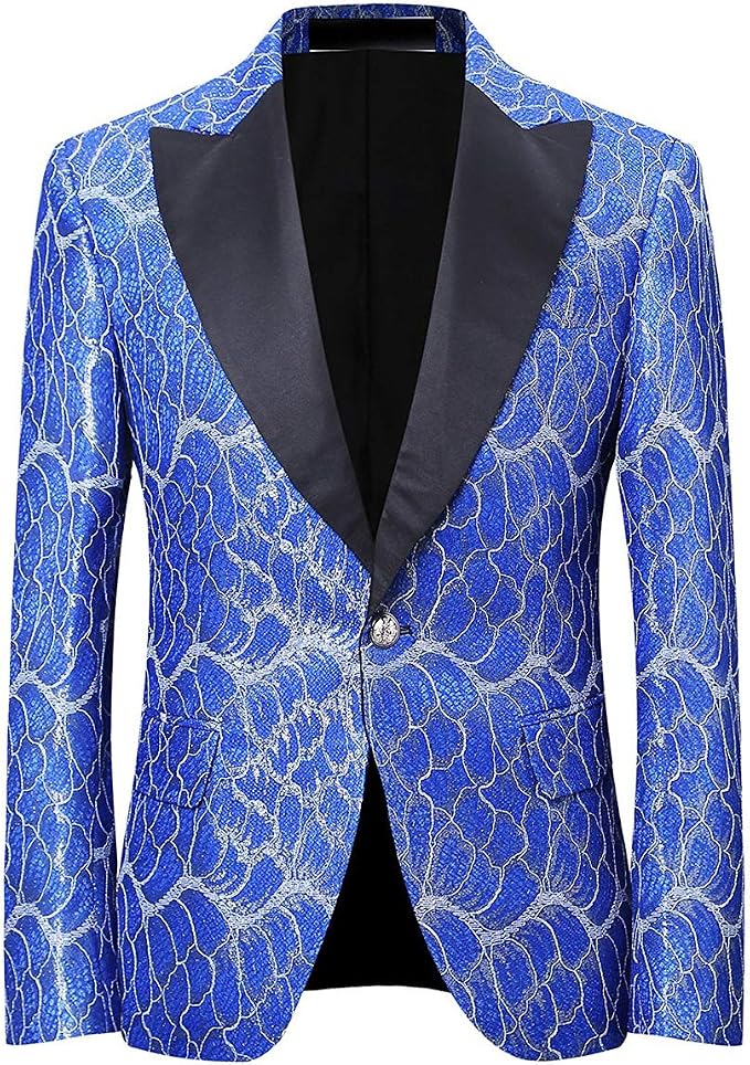 Allthemen - Abito da uomo con motivo floreale, stile smoking, da smoking,  ideale per matrimoni e feste : Amazon.it: Abbigliamento