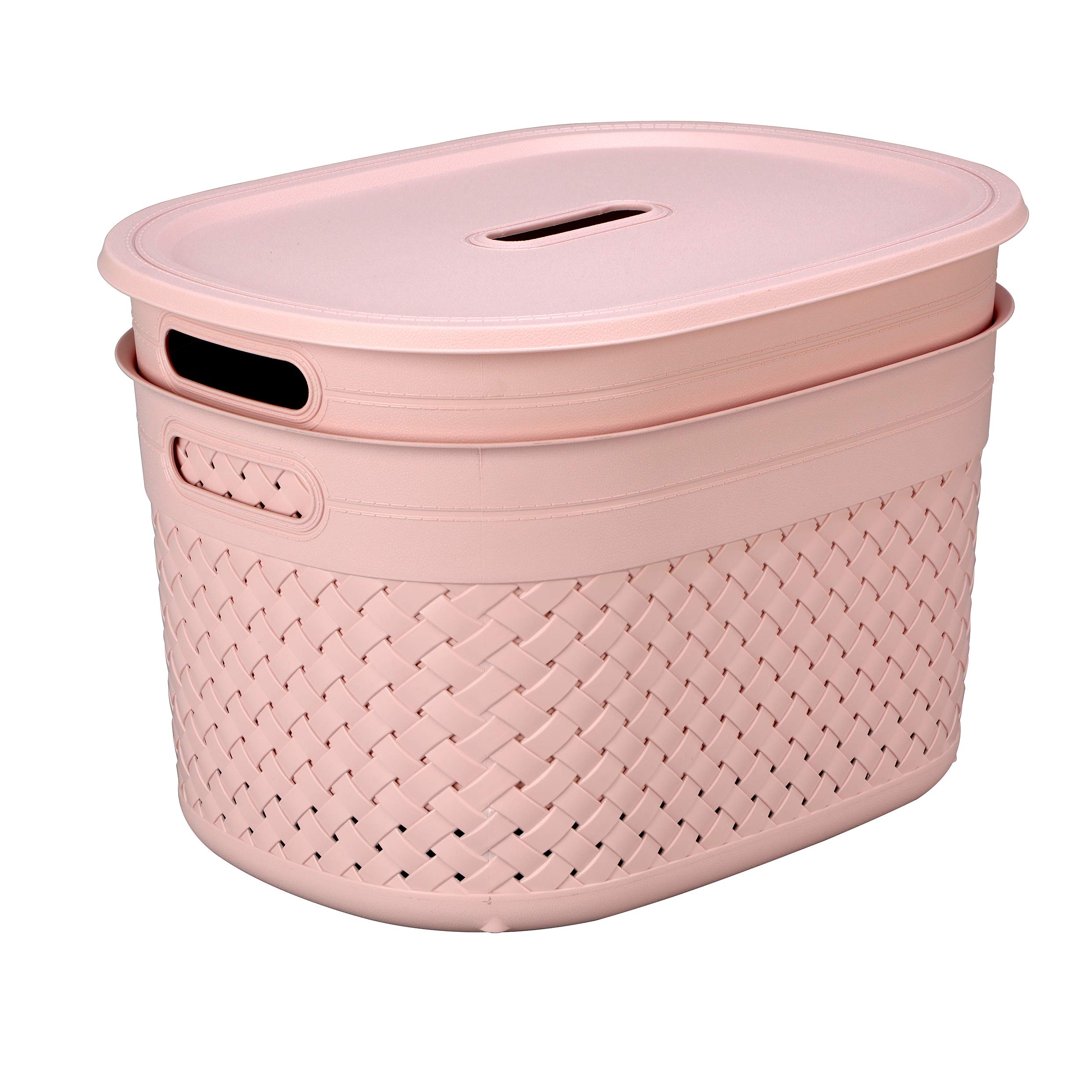 See full amazon price history chart for KOLORR Plastic Stitch Baskets Pack Of 2 Extra Large Size (18L Capacity) With 1 Lid For Home Storage - Pink KOLORR Plastic Stitch Baskets Pack Of 2 Extra Large Size (18L Capacity) With 1 Lid For Home Storage - Pink (B07XKV8ZGB) Amazon Price History, Amazon Price Tracker
