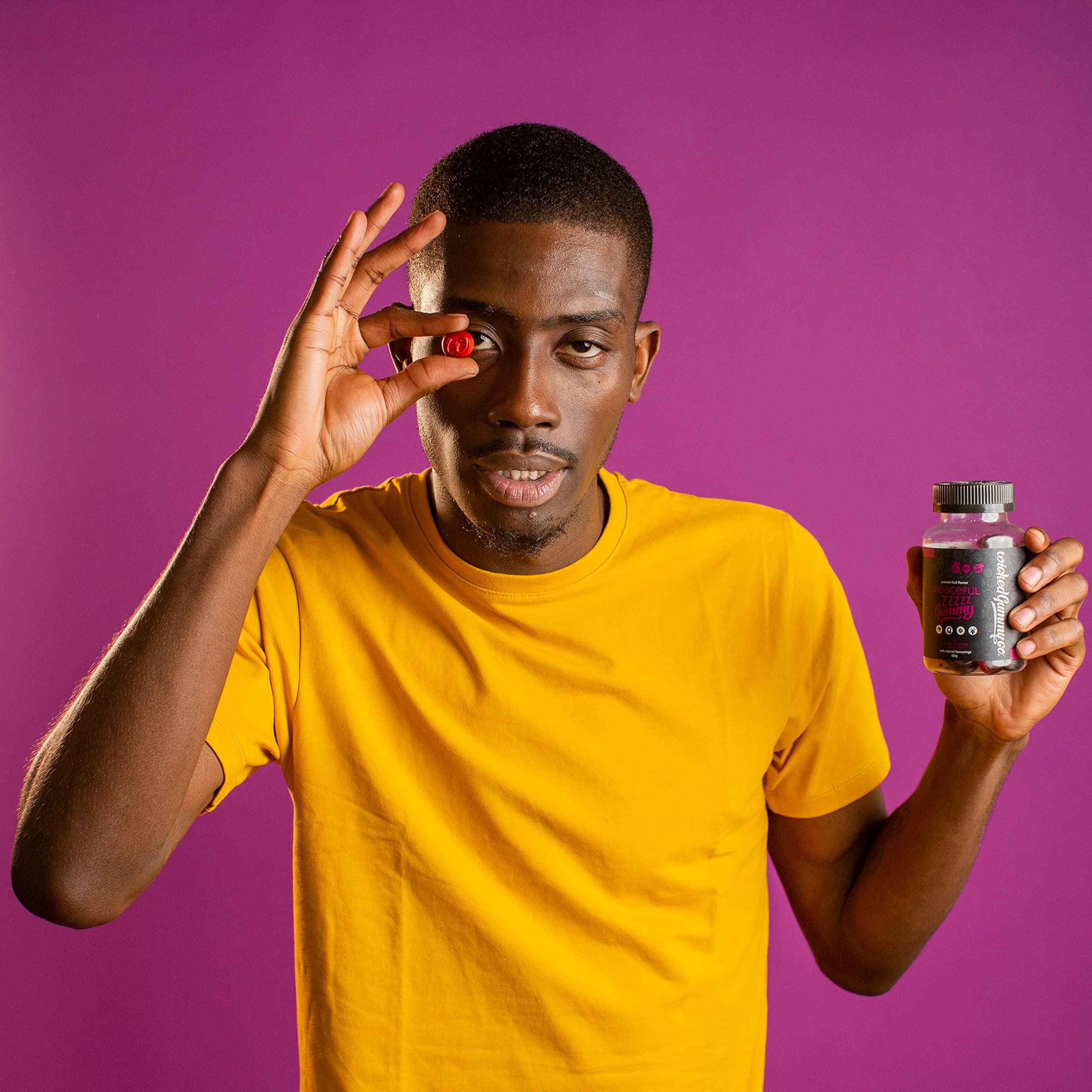 Wicked Gummy Co. Peaceful ZZZZZ Gummy Vitamins 60 Passion Fruit