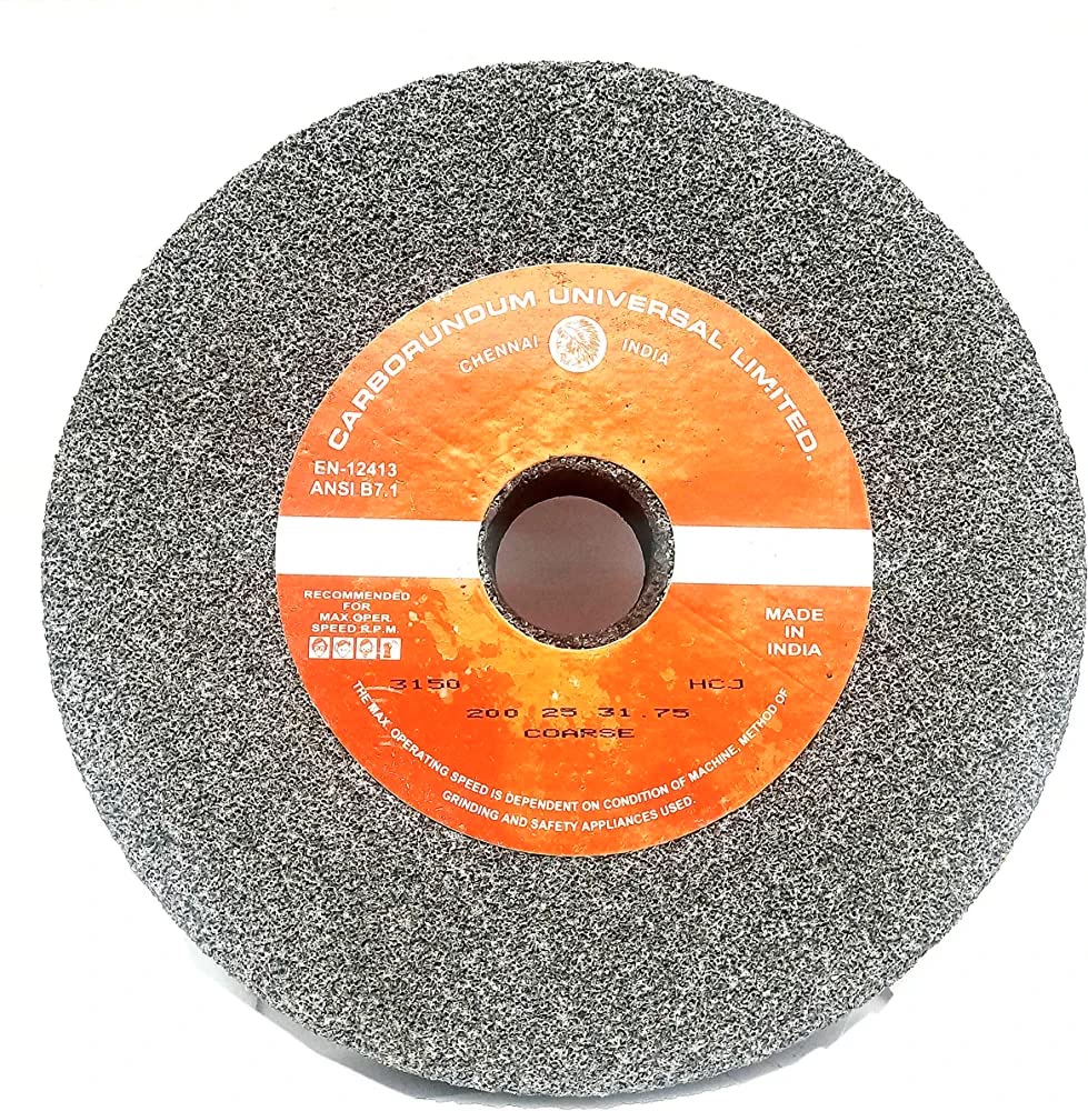 Carborundum Grinding Wheel Black for Bench Grinder 200mmx25mmx31.75mm