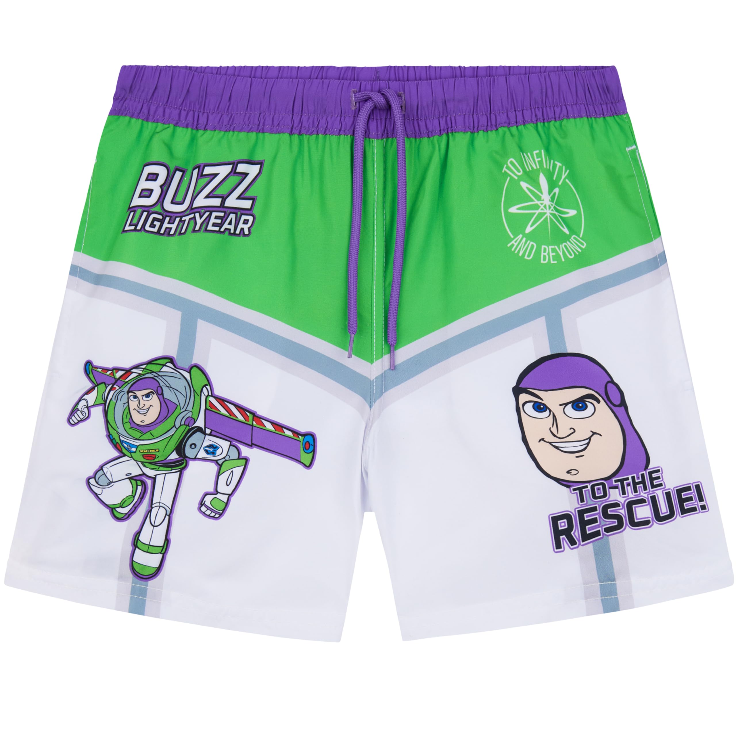 Get Trend Disney Toy Story Bañador Niño 3-8 Años, UPF 50+ Pantalon Corto Baño, Forro de Malla Cintura Ajustable y Bolsillos, Buzz Lightyear (4-5 Años, Multi Buzz)