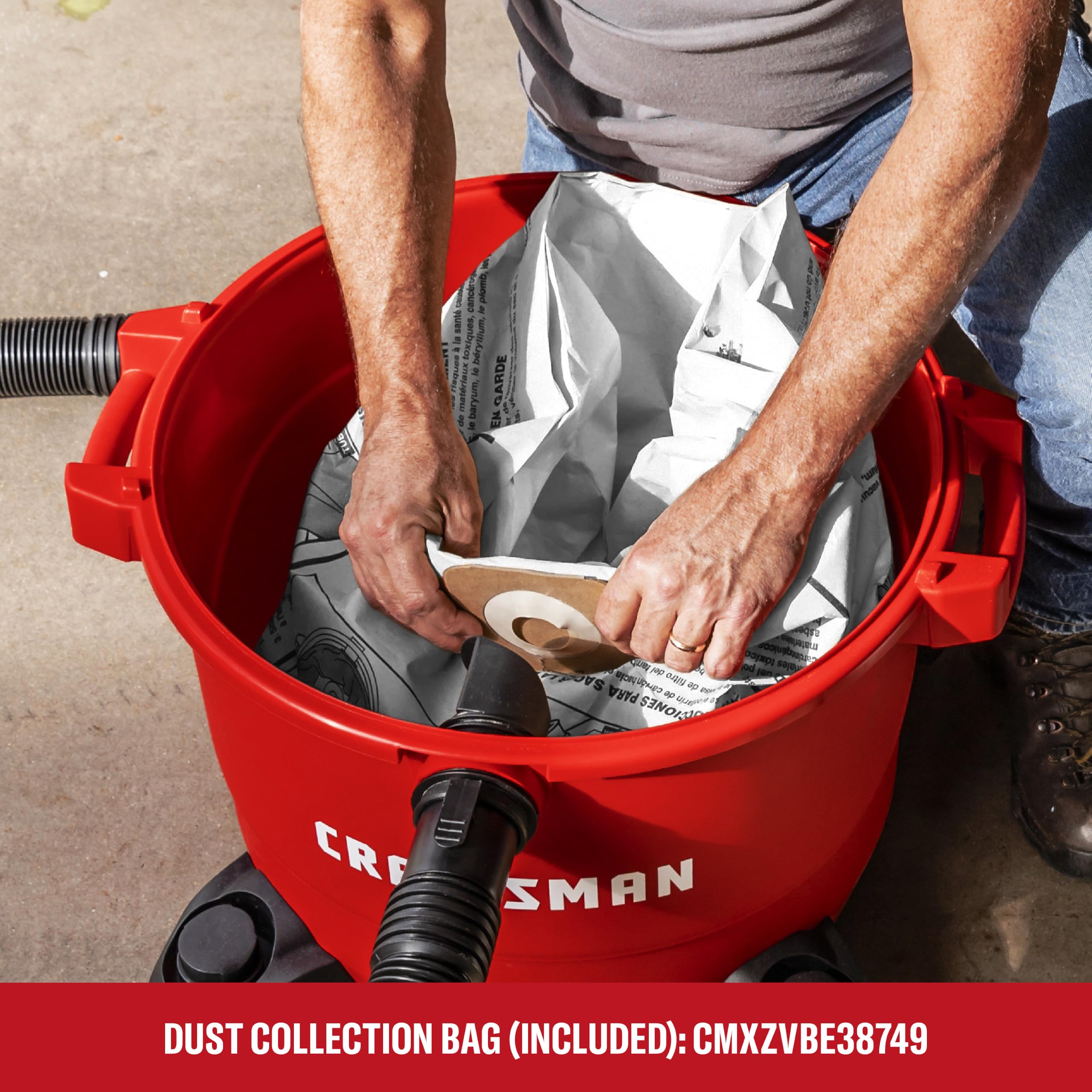 CRAFTSMAN 16 Gallon Wet/Dry Vacuum - Powerful Shop Vac -5