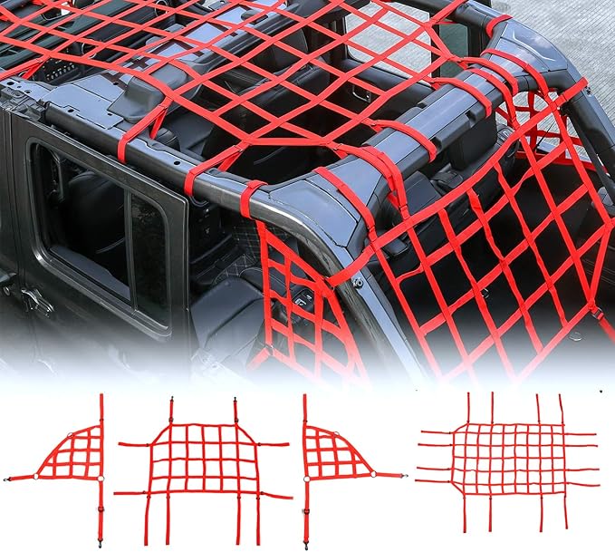 JeCar for JL Cargo Net, 4 Set Cargo Net Cover for 20182020