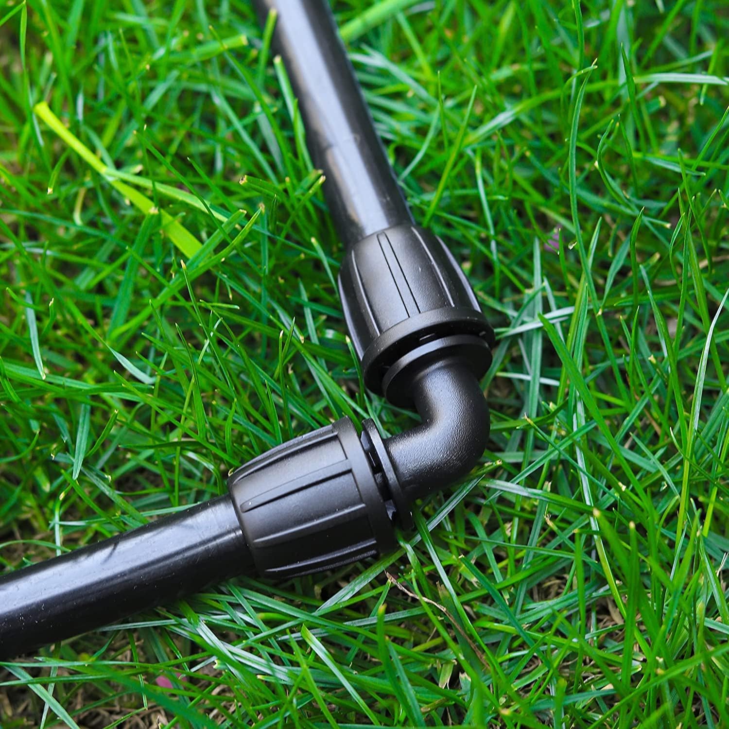 Hydrogarden Micro-Drip-System element L 13 mm (1/2 cala): łącznik rurowy do zmiany kierunku rury instalacyjnej 13 mm, montaż bez użycia narzędzi, nadaje się do ponownego użytku (10 sztuk kolanek)