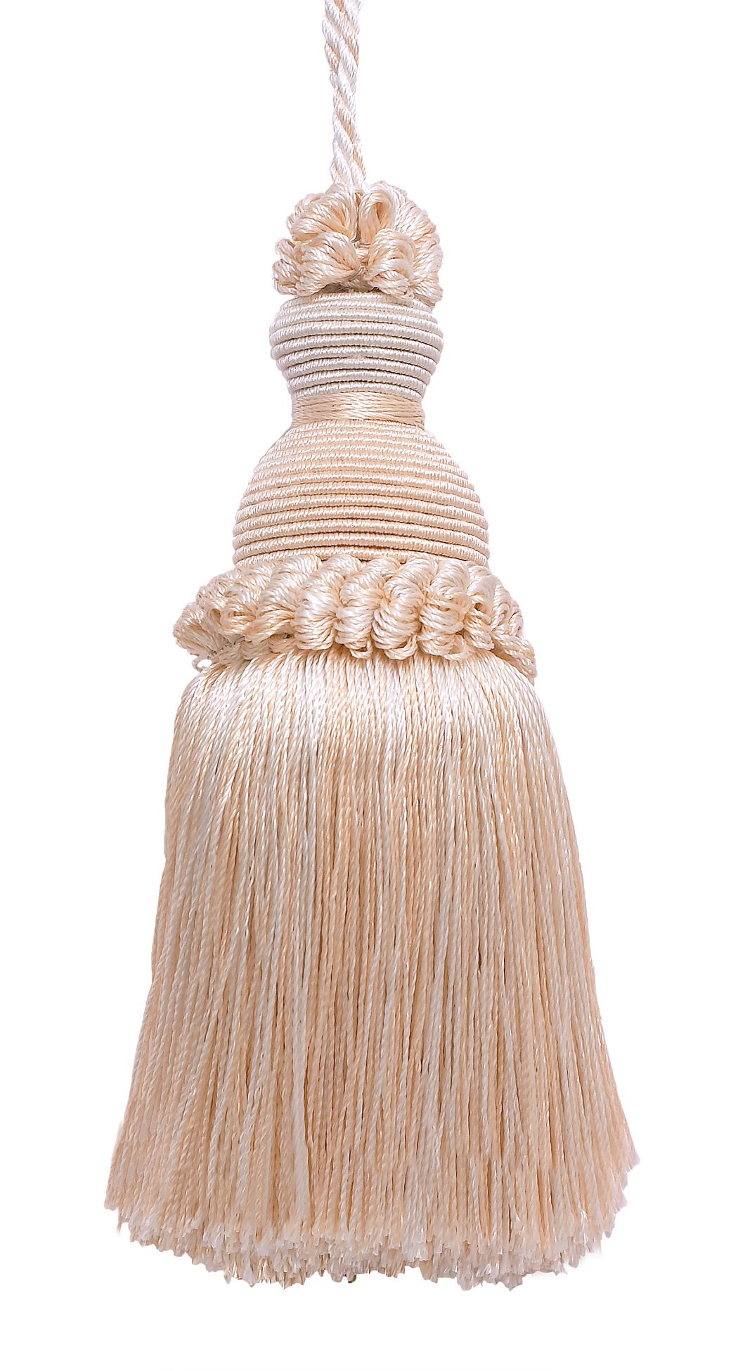 Pompon fait main couleur coquillage ivoire pour une douceur intemporelle