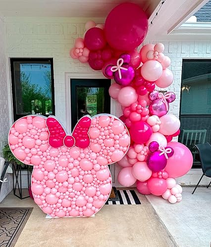 Miniatura 10 de 10 globos negros de mylar de Mickey Mouse de 24 pulgadas, globos de decoración de fiesta de cumpleaños de Mickey Mouse, suministros de fiesta de